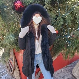 Black Real Fur Lined Coat